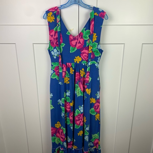 Matilda Jane MEDIUM Maxi Dress Tropical Floral Pockets Vacation Cruise - Picture 11 of 11